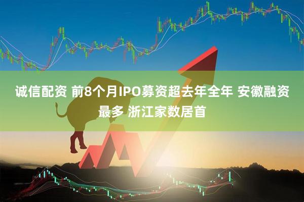 诚信配资 前8个月IPO募资超去年全年 安徽融资最多 浙江家数居首
